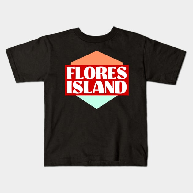 Flores Island Kids T-Shirt by colorsplash